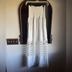 Faded Rose Strapless Dress